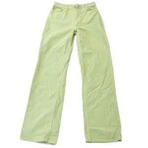 Women’s Light Green 90's BF Corduroy Wide-Leg Pants